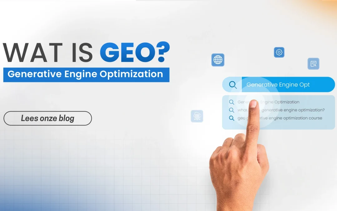 Wat is GEO? (Generative Engine Optimization)